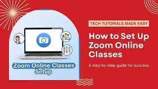 How to Use Zoom for Online Classes 2025 | Create Account & Setup Basic Settings | Make Easy