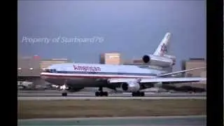 American Airlines & United Airlines McDonnell Douglas DC-10 Series 10 Trijet at LAX