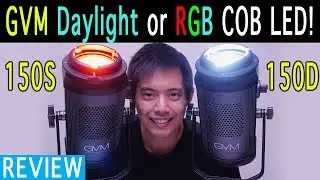 GVM 150D & 150S Review | Built In Fresnel | Fan Noise Test | RGB | Aputure 120d Alternative