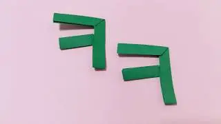 Korean paper Consonant Letter K - Paper Hangul Basic Alphabet