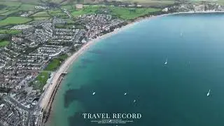 英国航拍斯沃尼奇Aerial view of Swanitch, UK