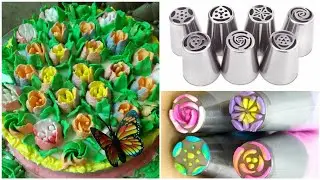 How to Use Russian Pipping Nozzles, Russian Tips for Cake Decoration, Attempting Russian Pipping Tip