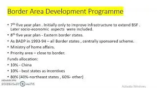 Border Area Development Programme
