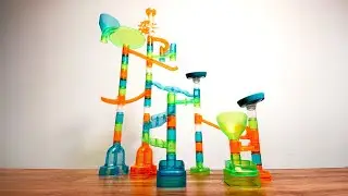 One Shot Stunts Marble Run ☆ ASMR ☆ Marble Genius Stunts Super Set 125 Pieces