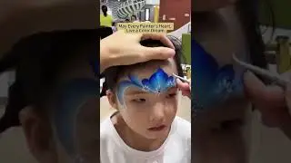 🌸Blue Princess Face Painting#makeup #art #painting