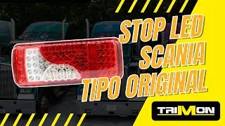 🔴🟡⚪   STOP LED SCANIA TIPO ORIGINAL &ndash; 🚦✨ | TRIMON
