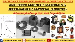 WHAT ARE ANTIFERRO MAGNETIC MATERIALS? | FERRIMAGNETIC MATERIAL (FERRITES) EXPLAINED IN HINDI