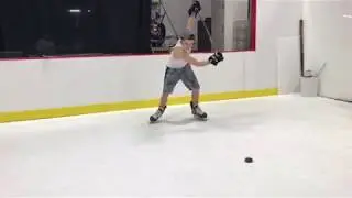 Hockey Slow Motion Slap Shot