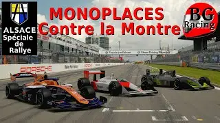 4 Monoplaces en chrono sur une route d'Alsace. GT7.