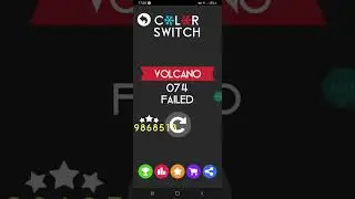 color switch volcano 74 failed