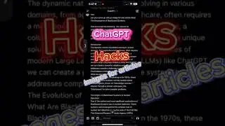 ChatGPT Hacks -  DALLE3 Images from article