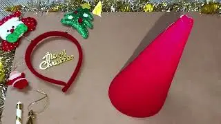 CHRISTMAS CRAFTS (Santa Mask  , Santa cap  & Xmas Tree 🌲)