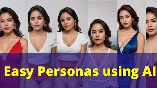 Create Social media Personas using AI. One stage workflow from scratch using ComfyUI