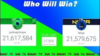NINJA DECLARED WINNER! JACKSEPTICEYE VS NINJA LIVE SUB COUNT