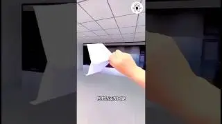 How to make Returning Boomerang Airplane 🤩🪃✈️,Paper Plane Thats Comes Back Easily#shorts #craft