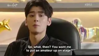 [cut] Hit the Top Ep 14 - Astro's Cha Eunwoo Scene Eng Sub [PART 1]