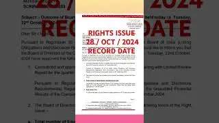 💥 shangar decor Ltd share #rights issue update #stockmarket #smju #bse #nse #trading #trending