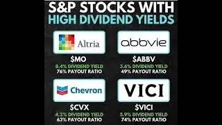 S &P Stocks With High Divident Yield 🔥💯🎯