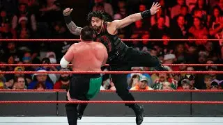 Roman Reigns vs Samoa Joe - Intercontinental Championship Match: Raw, Dec. 25, 2017