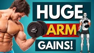 7 MIN 7 EXERCISES TO BUILD BIG ARMS 💪(DUMBBELLS ONLY)