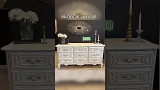 Before & After! Reviving This BEAUTIFUL French Provincial Dresser 🤍 #shorts #furnitureflip #trash