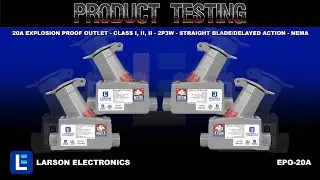 20A Explosion Proof Outlet - Class I, II, II - 2P3W - Straight Blade/Delayed Action - NEMA