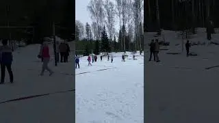 Атмосфера снежного волейбола ❄️🏐 #volleyballgame #volleyball #волейбол #volley #winter