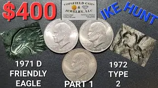 FRIENDLY EAGLE & TYPE 2 EISENHOWER DOLLARS FOUND - HOW TO IDENTIFY THEM & OTHER VARIETIES #dwcnc