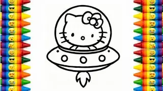 Забавный рисунок Hello Kitty 🎀 | Урок рисования мультфильмов для детей