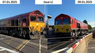 *Light Class 66s* Deal Level Crossing - 07.01.2025 & 09.01.2025