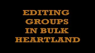 BULK EDITOR - CHANGING MULTIPLE GROUP SETTINGS AT ONCE - HEARTLAND RESTAURANT POINT OF SALE