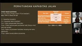 Analisis Kinerja Ruas Jalan Raya Pasar Minggu