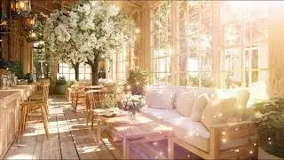 Sun-Drenched Piano Melodies: Relaxing Solo Music for a Peaceful Afternoon at a Floral River Cafe