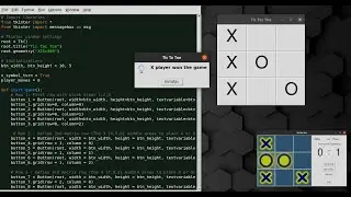 Tic Tac Toe game - Python and Tkinter