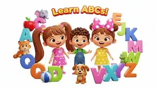 &ldquo;ABC Song for Kids | Learn the Alphabet with Luna, Max & Mia | 3D Animated Alphabet Video&rdquo;