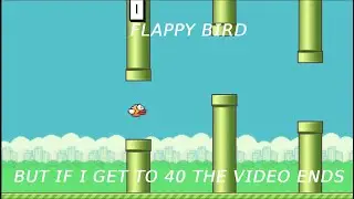 Roblox Flappy Bird But If I Get To 40 The Video Ends