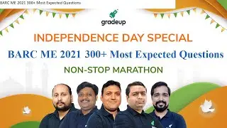 BARC 2021 ME || Non Stop Marathon || 300+ Most Expected Questions || By Gradeup Experts