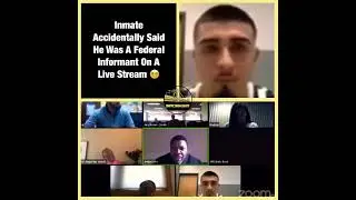 Inmate Accidentally Said He Was A Federal Informant On A Live Stream 😵&zwj;💫 #shorts