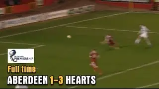 Hearts 3-1 win against Aberdeen. 9/11/2013.