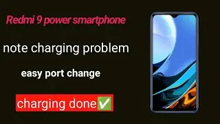 Redmi 9 power charging problem solution port change charging done🛠️📲✅