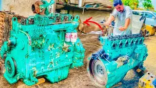 Hino Truck Engine Repair and restoration |How To Repair Diesel Engine |Hino 7D Engine Repairing