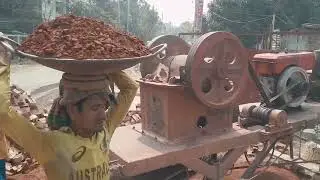 Brick Chips Making from Brick