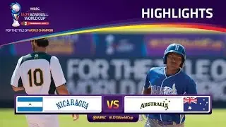 Highlights: No. 18 Nicaragua v No. 13 Australia - U-23 Baseball World Cup 2016