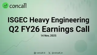 ISGEC Heavy Engineering Q2 FY26 Earnings Conference Call | Concall.in