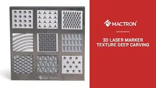 Mactron Laser | Texture Deep Carving with 50W 3D Fiber Laser Marking Machine