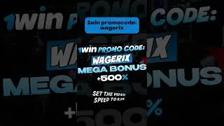 1WIN PROMO CODE: WAGERIX | LUCKY BONUS +500% ON YOUR FIRST DEPOSIT!