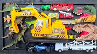 Dinosaurus Jurassic World Dominion: T-rex,Alosaurus,Diloposaurus,Mobil Damkar,Mobil Molen,Petranodon
