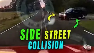 Driver Pulls Out Infront of Another from a Side Street