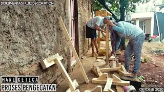 Pembuatan Backdrop Pallet Murah