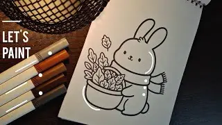 Let's Paint || ASMR Coloring || Pumpkinella's Cozy Friends Coloring Book Collection 🍁🧡🎃👩&zwj;🎨